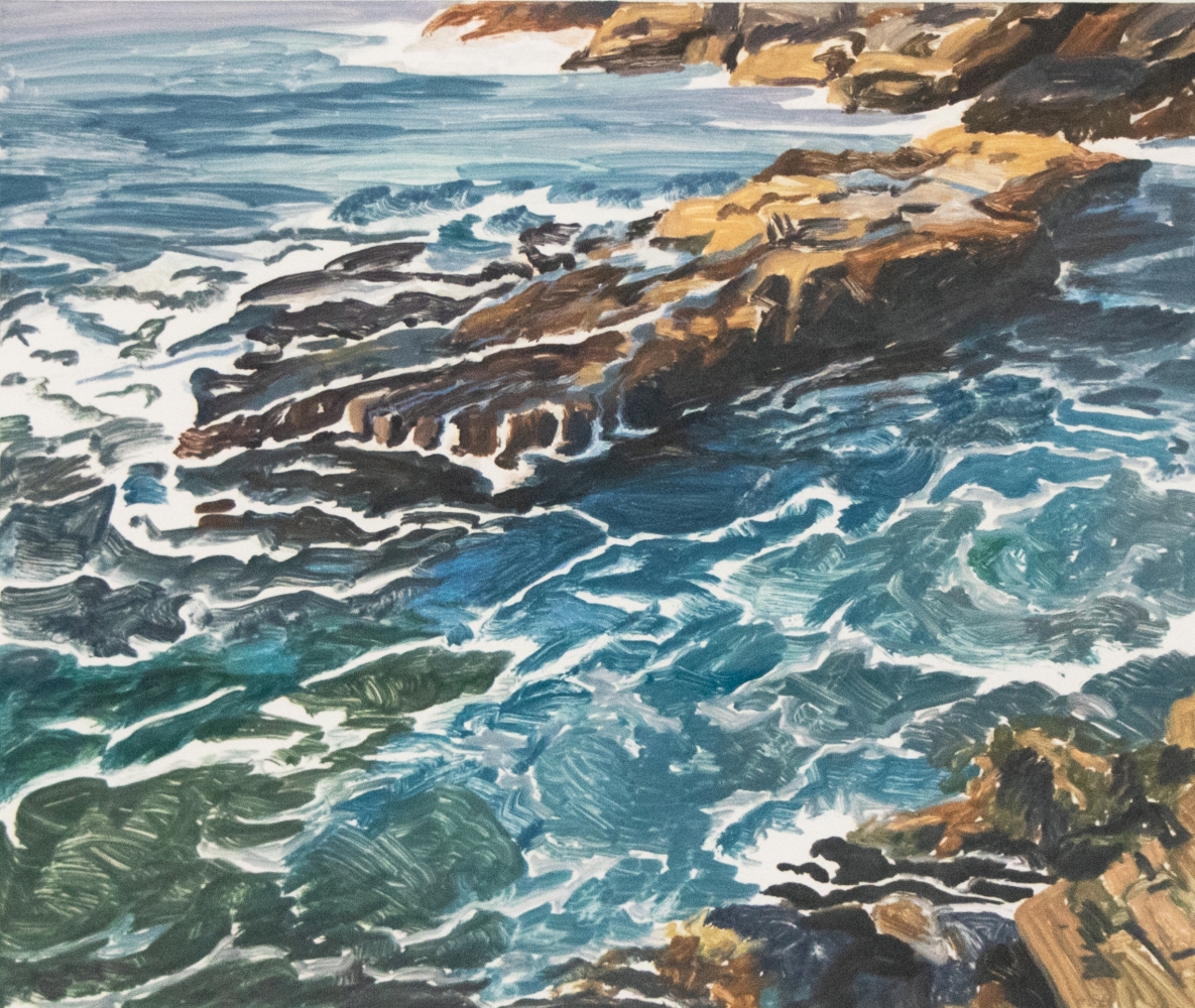 Susan Shatter, Seascape, 1996, Oil on paper, 25 x 29 inches
