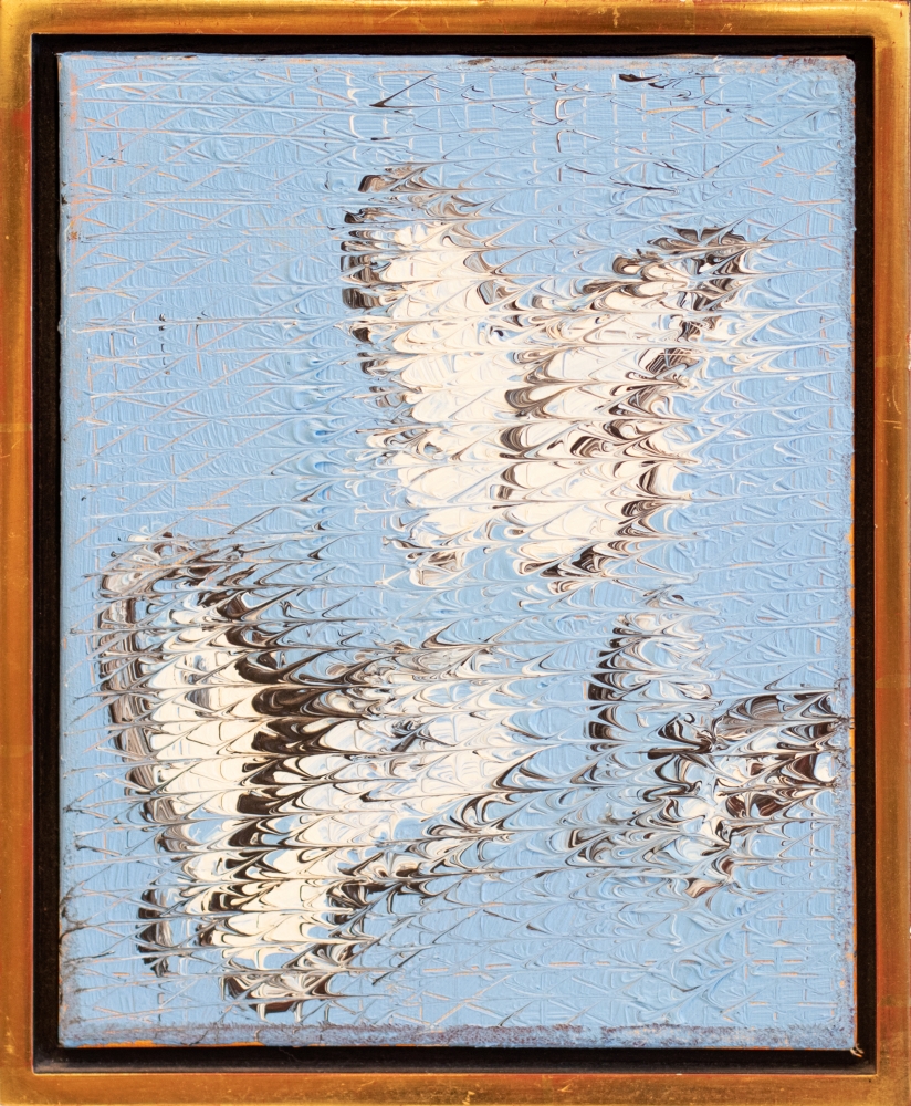 Hunt Slonem, Cabbage Butterflies, 1982, Oil painting on canvas, 23.5 x 17 inches, Hunt Slonem butterflies, Hunt Slonem art for sale