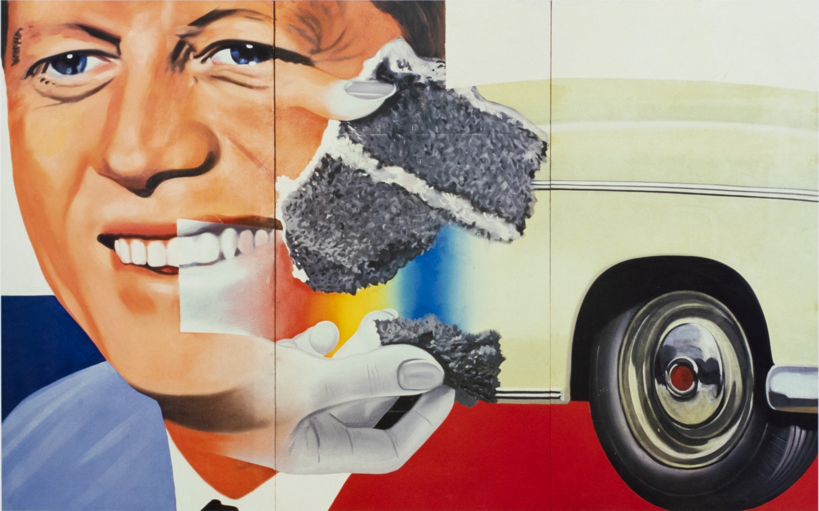 James Rosenquist President Elect Lithograph, 1960, 24 x 36 inches, James Rosenquist Art For Sale