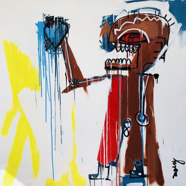 Corazon Metalico&nbsp;I,&nbsp;2019, Acrylic on Canvas