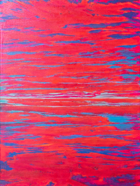 Anja Wulf, Sunrise Sunset, 2022, Acrylic on canvas, 40 x 30 inches