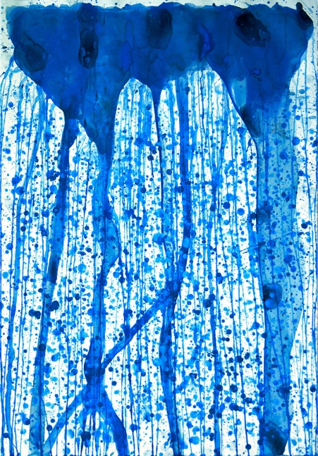 J. Steven Manolis, Jellyfish 2010.01, 2010, 50 x 38 inches, Abstract Expressionism paintings for sale at Manolis Projects Art Gallery, Miami, Fl