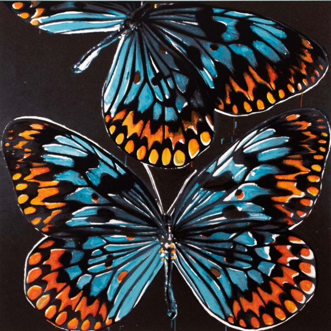 Donald Sultan, Untitled (Butterflies)From Visual Poetics, 1998, Serigraph on paper, 22 x 17 inches, edition 171 of 395