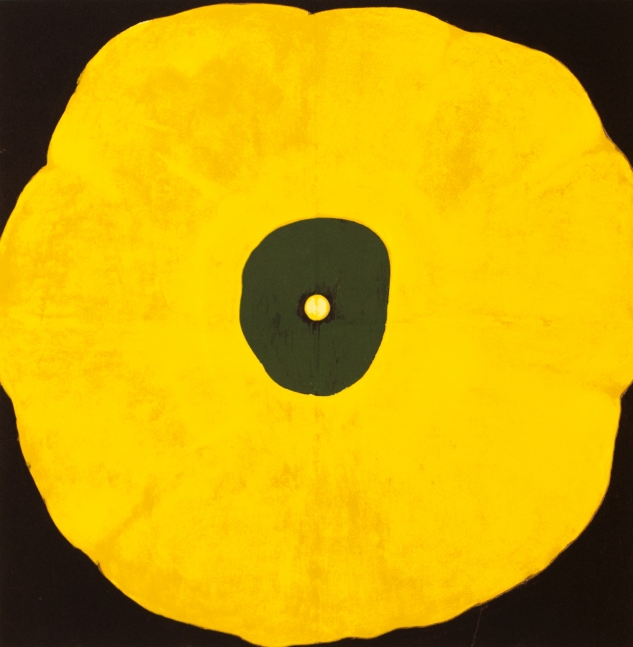 Donald Sultan, Untitled (Poppy Flower) From Visual Poetics, 1998, Serigraph on paper, 22 x 17 inches, edition 171 of 395, Donald Sultan Prints