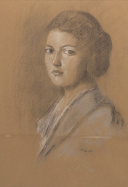 Edmund C. Tarbell, 2 of My 3 Granddaughters, Pastel, 25 x 16 inches